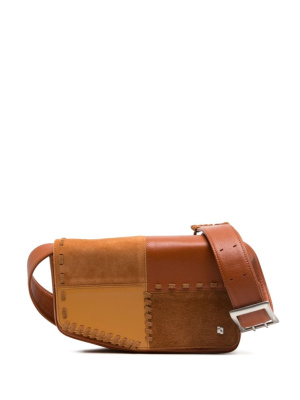 

Suede-panelled crossbody bag, Ader Error Suede-panelled crossbody bag