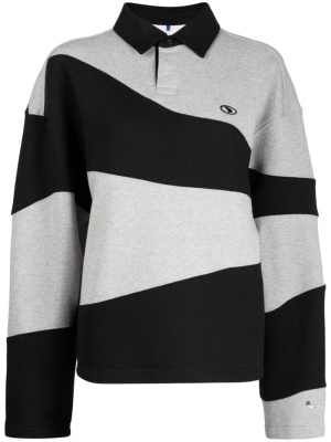 

Etik two-tone cotton polo shirt, Ader Error Etik two-tone cotton polo shirt