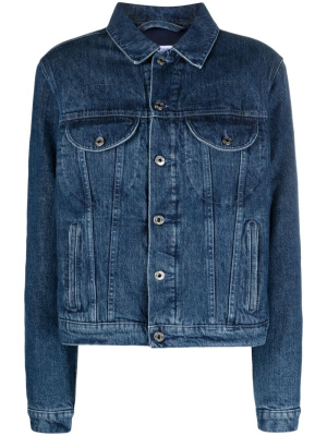 

Logo-detail denim jacket, Off-White Logo-detail denim jacket