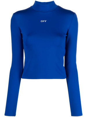 

Logo-print jersey top, Off-White Logo-print jersey top