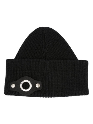 

Eyelet-embellished ribbed beanie, Craig Green Eyelet-embellished ribbed beanie