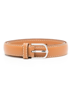 

Logo-engraved leather belt, TOTEME Logo-engraved leather belt