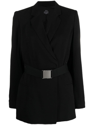 

Belted double-breasted blazer, Armani Exchange Belted double-breasted blazer