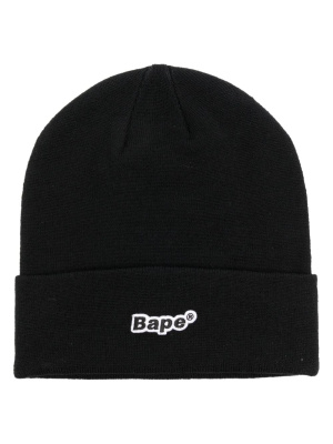 

Bape-patch knitted beanie, A BATHING APE® Bape-patch knitted beanie