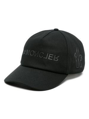 

Logo-appliqué cotton cap, Moncler Grenoble Logo-appliqué cotton cap