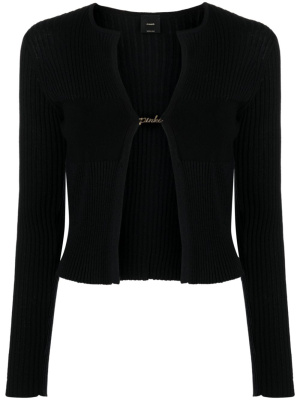 

Open-front ribbed cardigan, PINKO Open-front ribbed cardigan