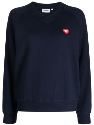 

Logo-patch cotton sweatshirt, CHOCOOLATE Logo-patch cotton sweatshirt