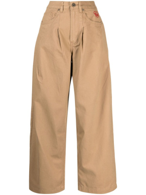 

High-rise wide-leg jeans, CHOCOOLATE High-rise wide-leg jeans