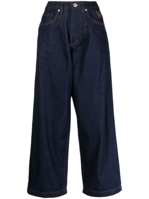 

High-rise wide-leg jeans, CHOCOOLATE High-rise wide-leg jeans