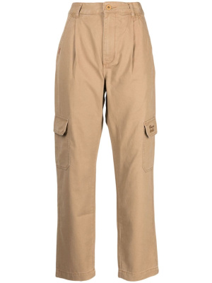

Logo-embroidered straight-leg trousers, CHOCOOLATE Logo-embroidered straight-leg trousers