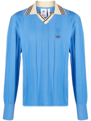 

Logo-print ribbed-knit jumper, Adidas Logo-print ribbed-knit jumper