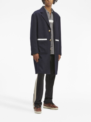 

Sartorial Tape button-up coat, Palm Angels Sartorial Tape button-up coat
