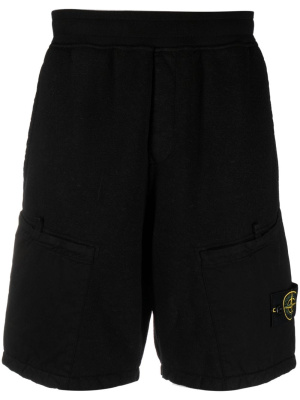 

Compass-badge terry-fleece bermuda shorts, Stone Island Compass-badge terry-fleece bermuda shorts