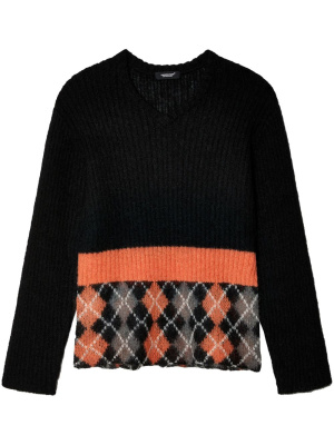 

Geometric-pattern crew-neck jumper, Undercover Geometric-pattern crew-neck jumper