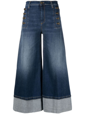 

High-rise wide-leg cropped jeans, TWINSET High-rise wide-leg cropped jeans
