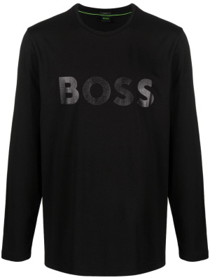 

Logo-print long-sleeve T-shirt, BOSS Logo-print long-sleeve T-shirt