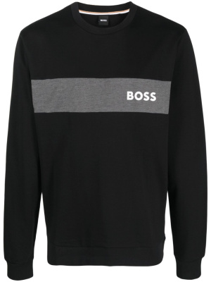 

Logo-print crew-neck sweatshirt, BOSS Logo-print crew-neck sweatshirt