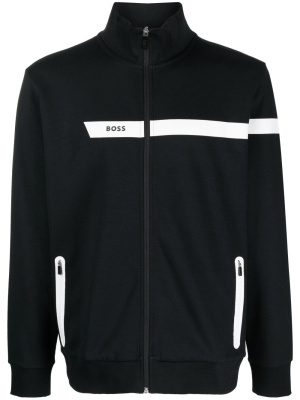 

Logo-print zip-up sweatshirt, BOSS Logo-print zip-up sweatshirt