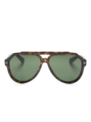 

Lusso Sartoriale pilot-frame sunglasses, Dolce & Gabbana Eyewear Lusso Sartoriale pilot-frame sunglasses