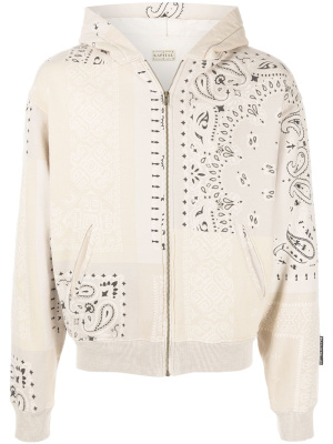

Fleece knit bandana-print jacket, Kapital Fleece knit bandana-print jacket