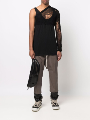 

Drop-crotch cotton trousers, Rick Owens Drop-crotch cotton trousers