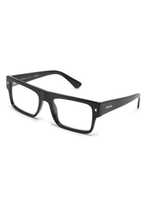 

Logo-print square-frame glasses, Prada Eyewear Logo-print square-frame glasses