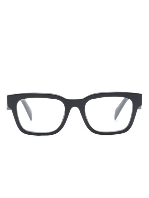 

Logo-print square-frame glasses, Prada Eyewear Logo-print square-frame glasses