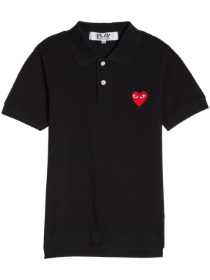 

Logo-appliqué cotton polo shirt, Comme Des Garçons Play Logo-appliqué cotton polo shirt