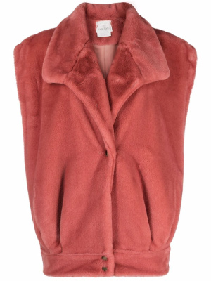 

Faux-fur sleeveless jacket, Forte Forte Faux-fur sleeveless jacket