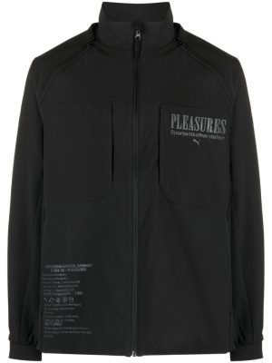 

X Pleasures logo-stamp jacket, Puma X Pleasures logo-stamp jacket
