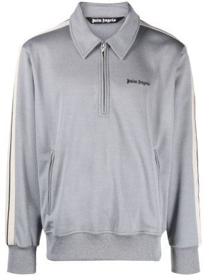 

Logo-embroidered zip-up sweatshirt, Palm Angels Logo-embroidered zip-up sweatshirt