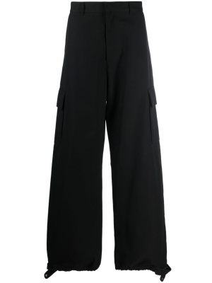 

Wide-leg wool-blend trousers, Off-White Wide-leg wool-blend trousers