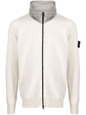 

Zip-front wool sweatshirt, Stone Island Zip-front wool sweatshirt