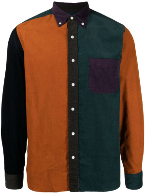 

Colour-block corduroy shirt, BEAMS PLUS Colour-block corduroy shirt