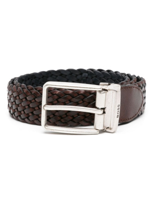 

Braided reversible leather belt, BOSS Braided reversible leather belt