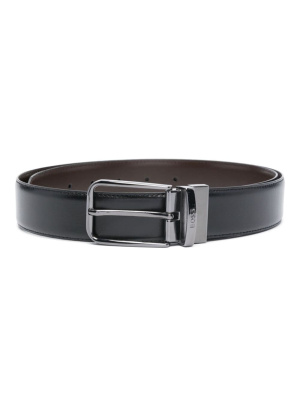 

Logo-engraved buckle leather belt, BOSS Logo-engraved buckle leather belt