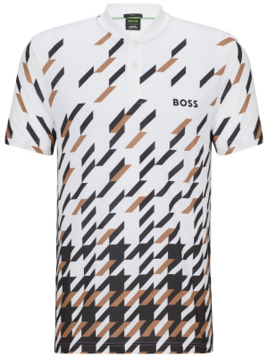 

Houndstooth-print polo shirt, BOSS Houndstooth-print polo shirt