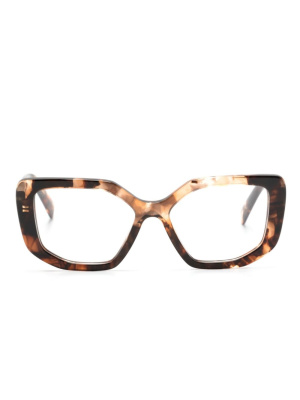 

Logo-print cat eye-frame glasses, Prada Eyewear Logo-print cat eye-frame glasses