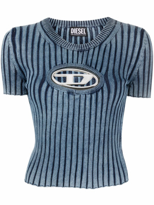 

Logo-plaque short-sleeved T-shirt, Diesel Logo-plaque short-sleeved T-shirt