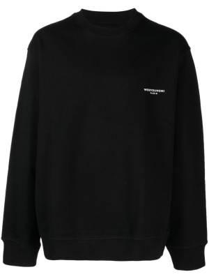 

Logo-print cotton sweatshirt, Wooyoungmi Logo-print cotton sweatshirt