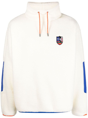 

Logo-appliqué funnel-neck sweatshirt, Polo Ralph Lauren Logo-appliqué funnel-neck sweatshirt