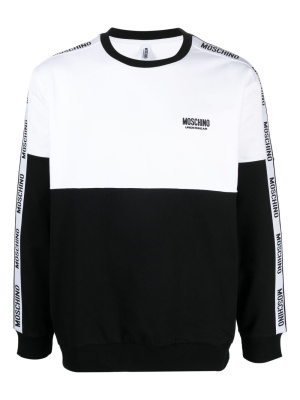 

Logo-print cotton sweatshirt, Moschino Logo-print cotton sweatshirt