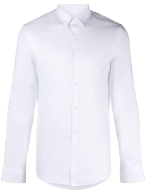 

Logo-embroidered cotton shirt, Armani Exchange Logo-embroidered cotton shirt