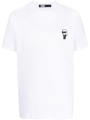 

Logo-patch cotton T-shirt, Karl Lagerfeld Logo-patch cotton T-shirt