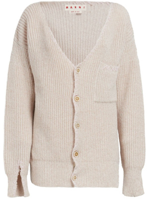 

V-neck virgin-wool cardigan, Marni V-neck virgin-wool cardigan
