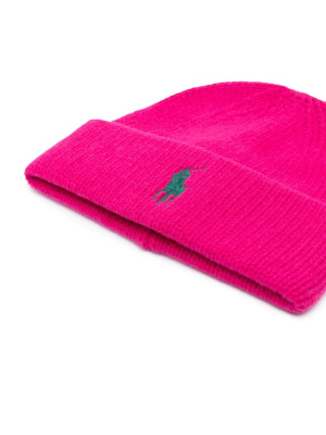 

Logo-embroidered wool beanie, Polo Ralph Lauren Logo-embroidered wool beanie
