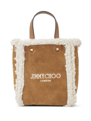 

Mini N/S shearling tote bag, Jimmy Choo Mini N/S shearling tote bag