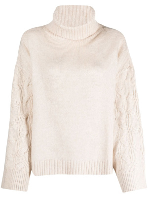 

Cable-knit roll-neck jumper, Armani Exchange Cable-knit roll-neck jumper