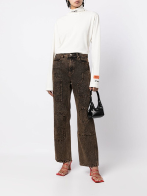 

Logo-patch roll-neck T-shirt, Heron Preston Logo-patch roll-neck T-shirt
