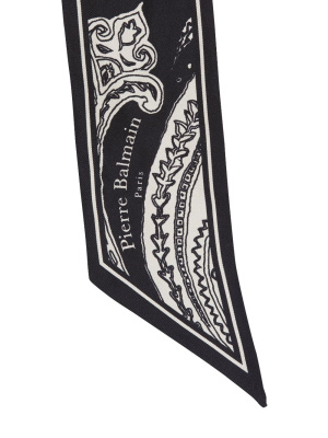 

Graphic-print reversible scarf, Balmain Graphic-print reversible scarf